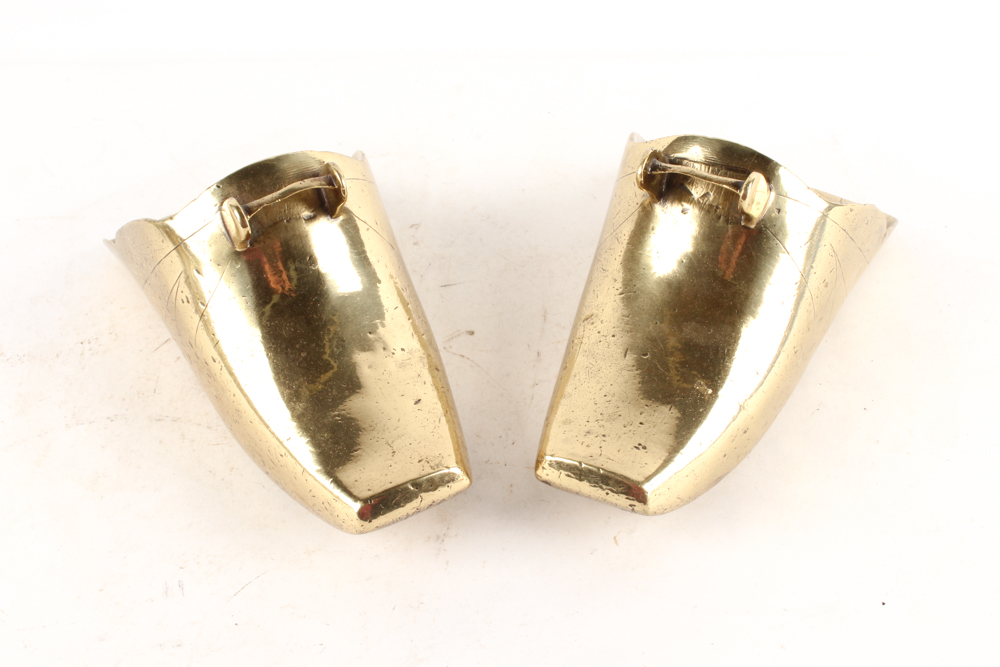 Brass Shoe Shine Foot Rest and Antique Stirrups