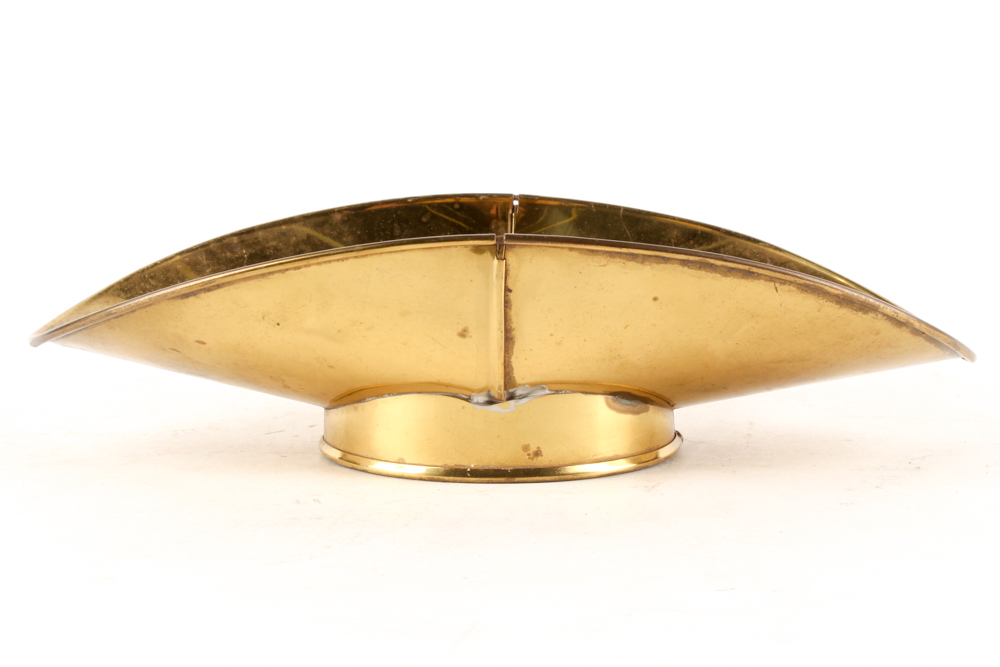 Vintage Keys and Escutcheons in Brass Dish
