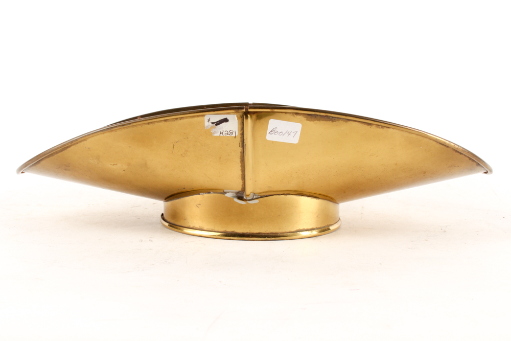 Vintage Keys and Escutcheons in Brass Dish