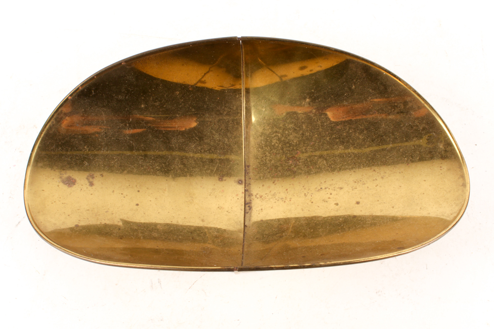 Vintage Keys and Escutcheons in Brass Dish