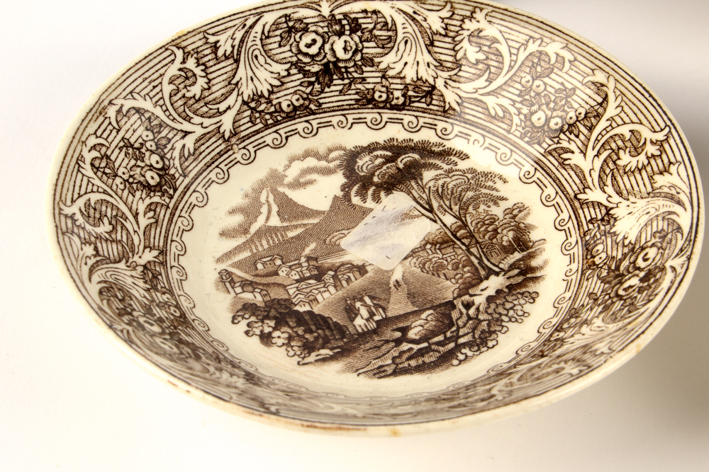 Tableware including Antique "Lake" Ashworth Ironstone