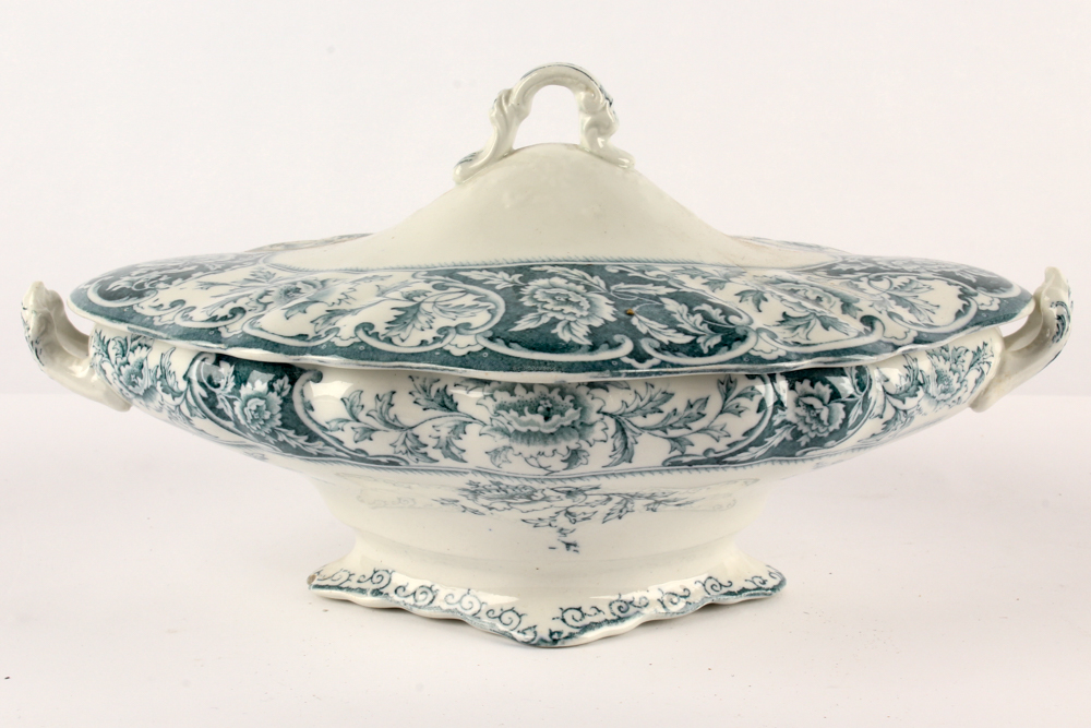 Tableware including Antique "Lake" Ashworth Ironstone