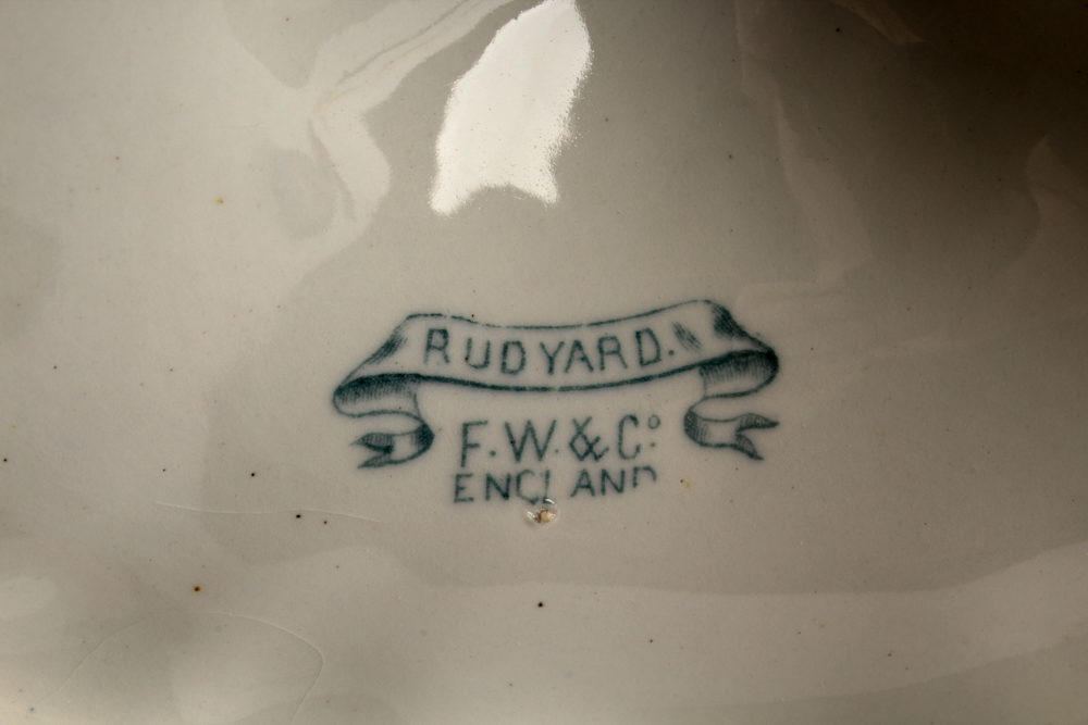 Tableware including Antique "Lake" Ashworth Ironstone