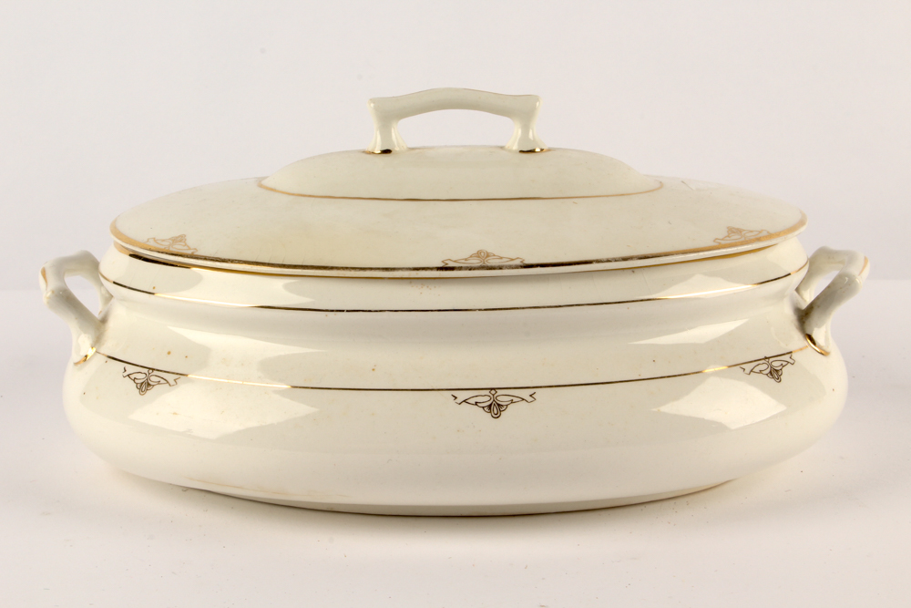 Tableware including Antique "Lake" Ashworth Ironstone