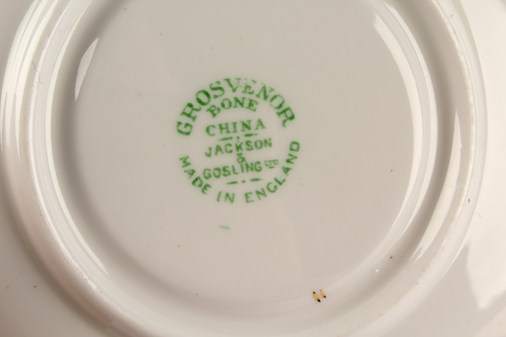 Tableware including Antique "Lake" Ashworth Ironstone