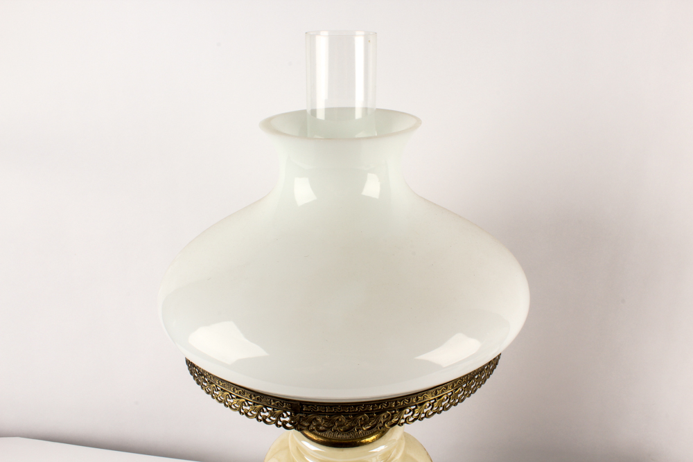 Decorative Dresser Lamps with Glass Shades