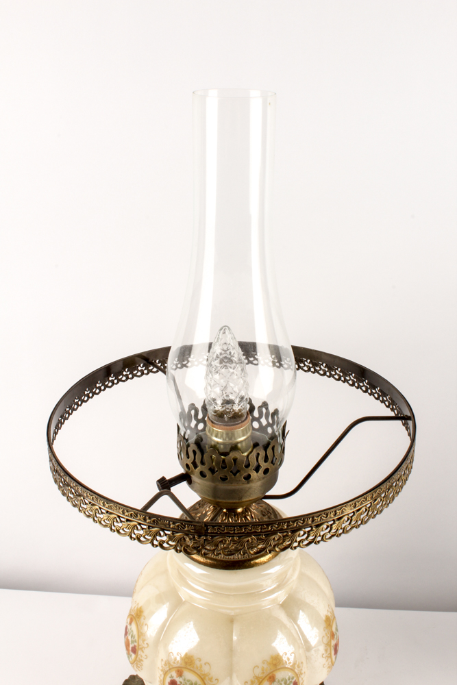 Decorative Dresser Lamps with Glass Shades