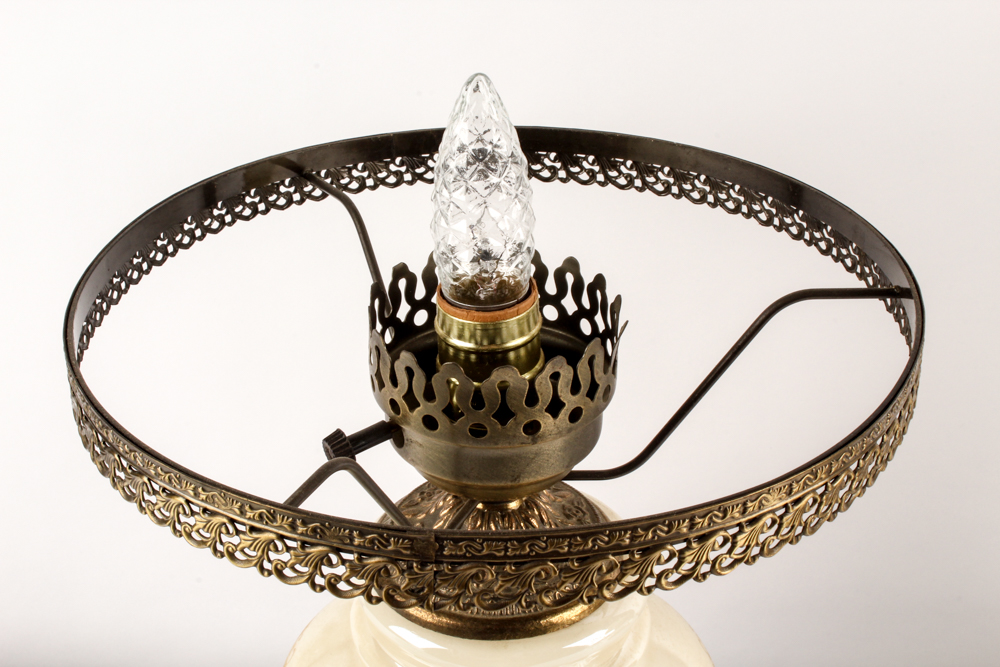 Decorative Dresser Lamps with Glass Shades