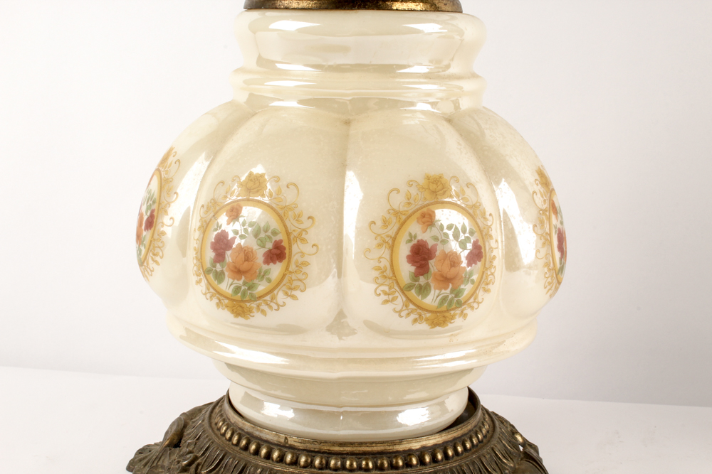 Decorative Dresser Lamps with Glass Shades