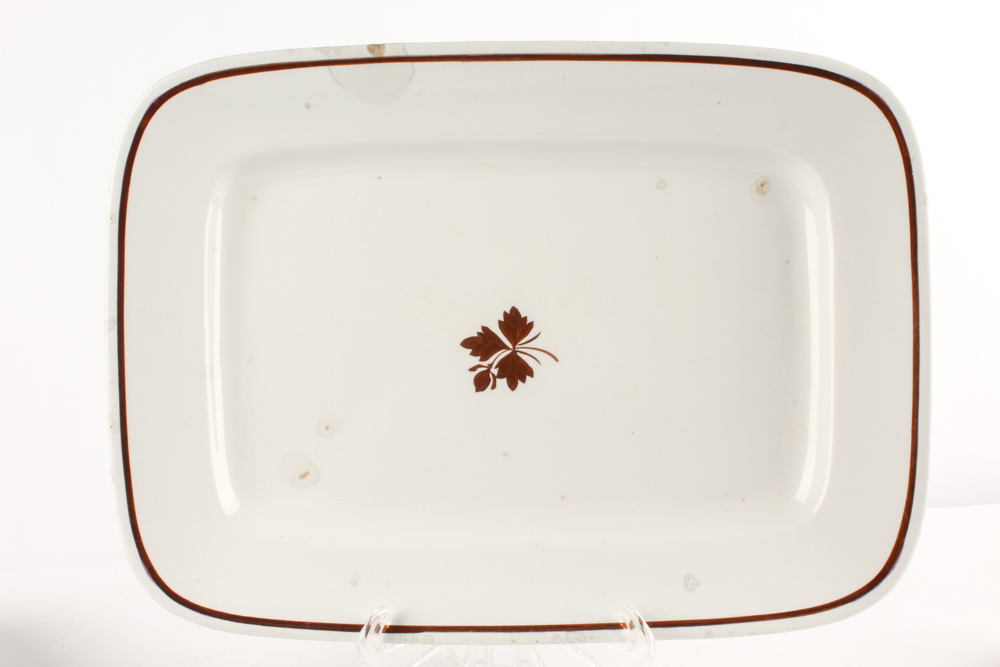 Victorian Wedgwood & Co. and Alfred Meakin "Tea Leaf" Ironstone Dinnerware