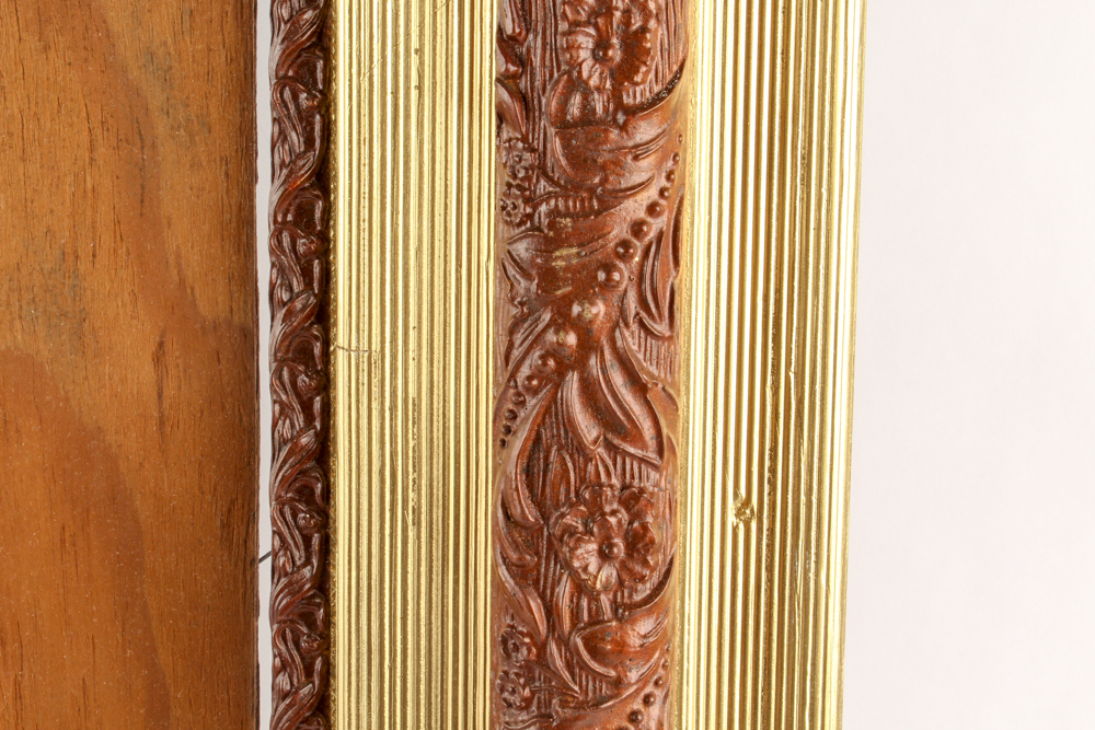 Antique Wood and Gilt Picture Frame