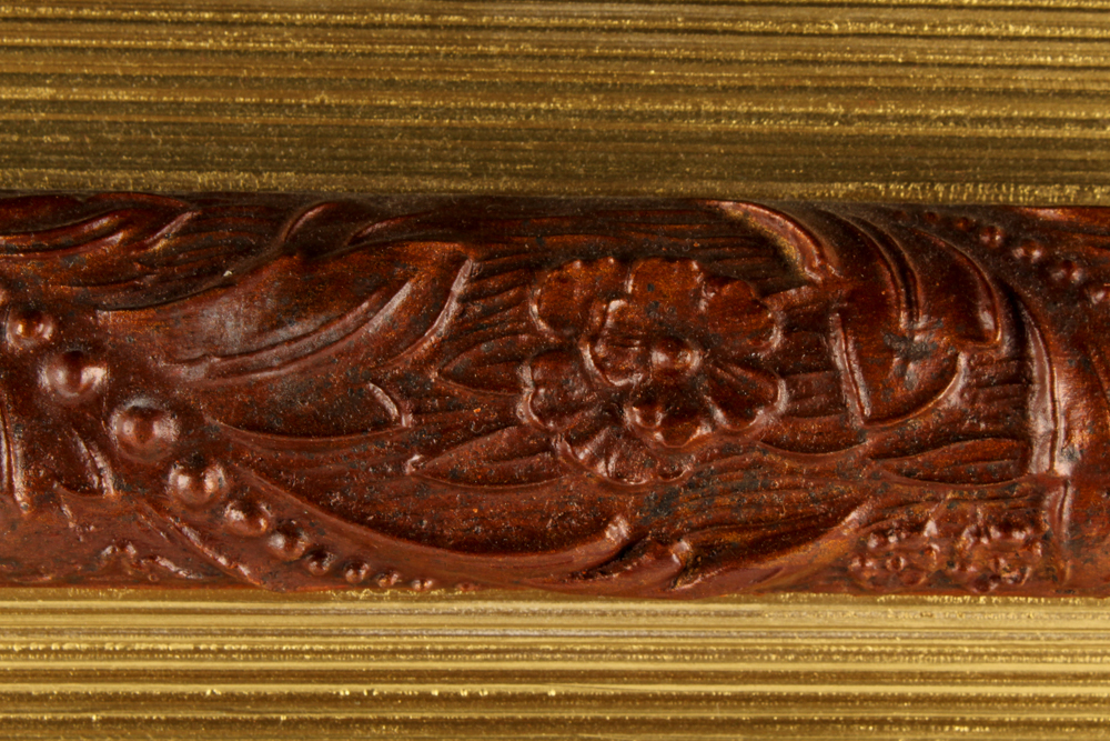 Antique Wood and Gilt Picture Frame