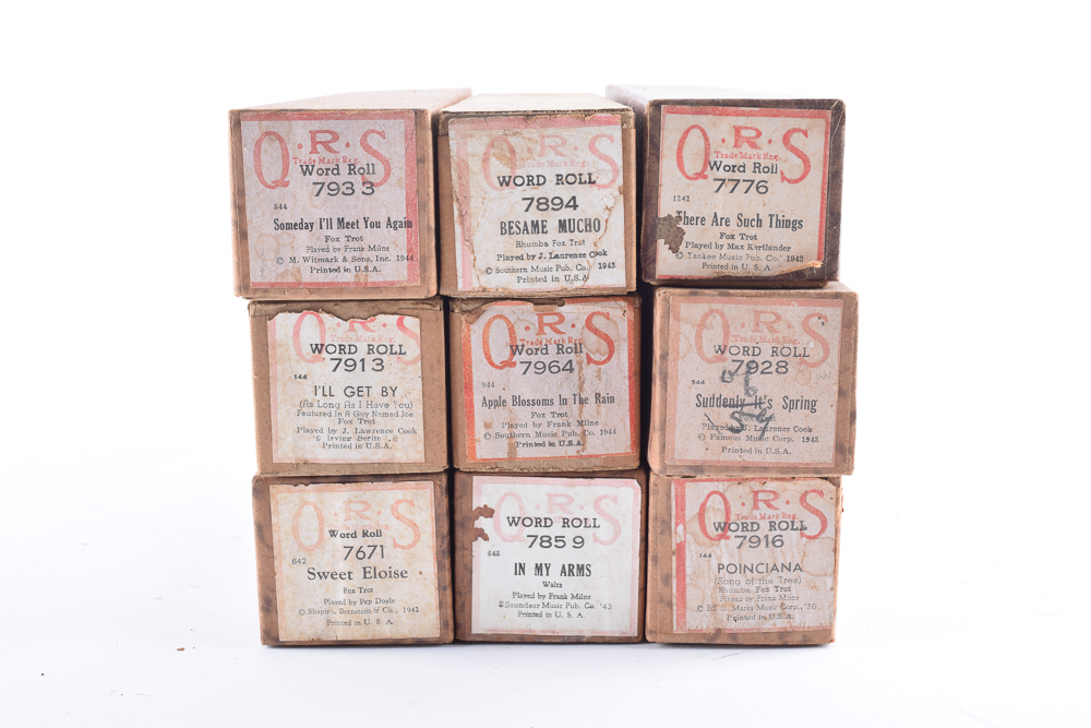 Player Piano Rolls of Foxtrots and Waltzes