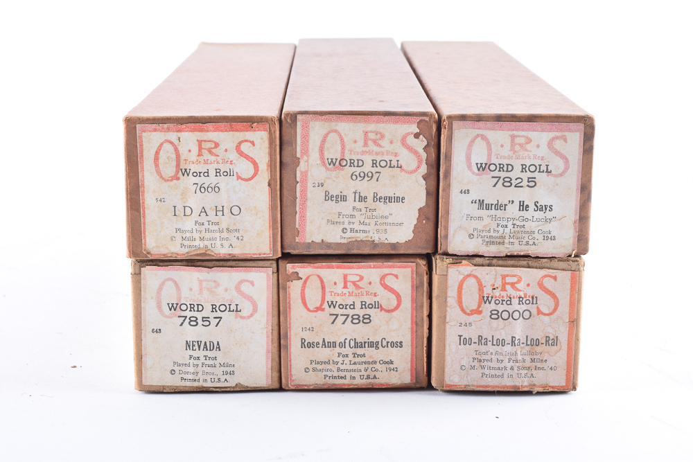 Player Piano Rolls of Foxtrots and Waltzes