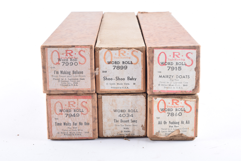 Player Piano Rolls of Foxtrots and Waltzes