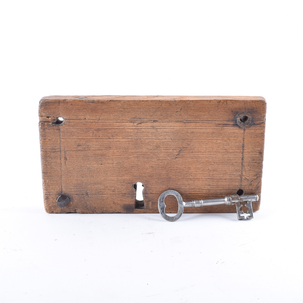 Antique Door Plate with Key