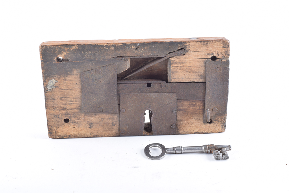 Antique Door Plate with Key