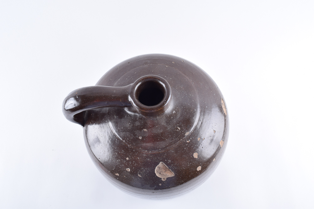 Antique Brown Stoneware Jug