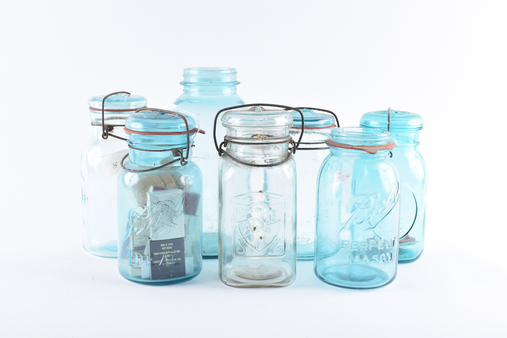 Vintage Mason Jars and Matchbooks