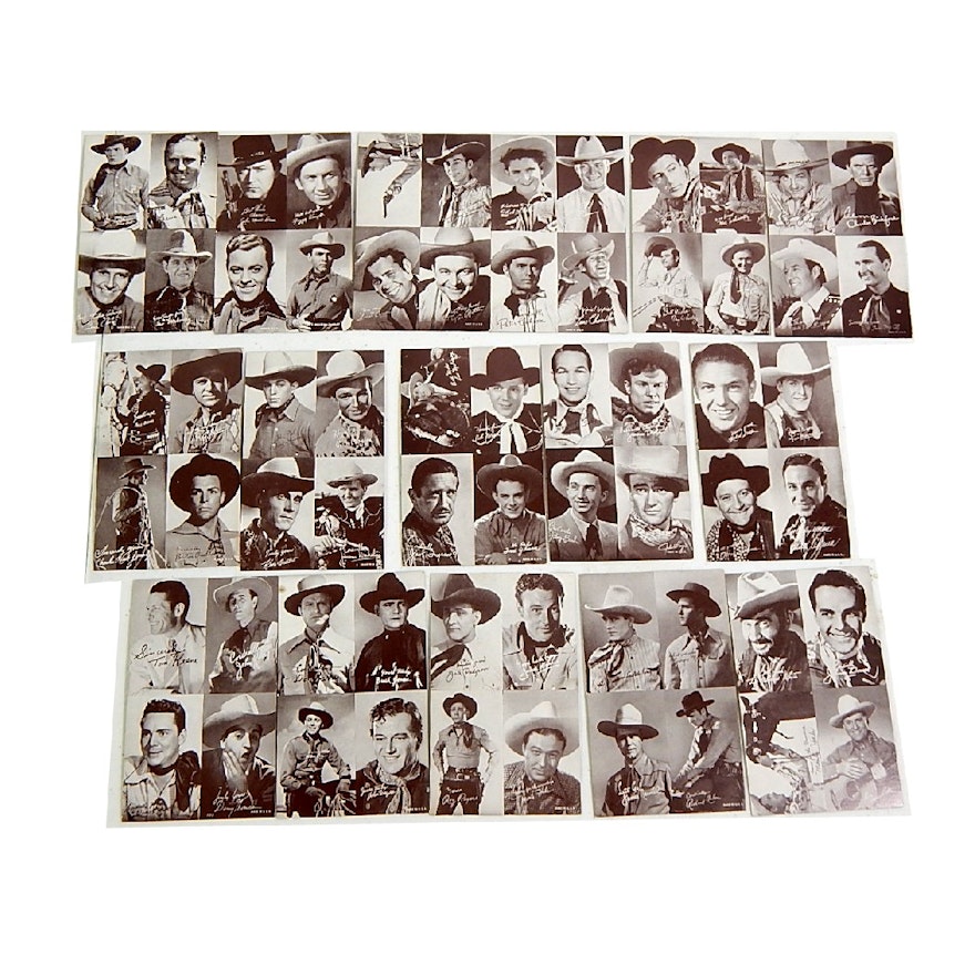 1950s Western Actors Exhibit Cards