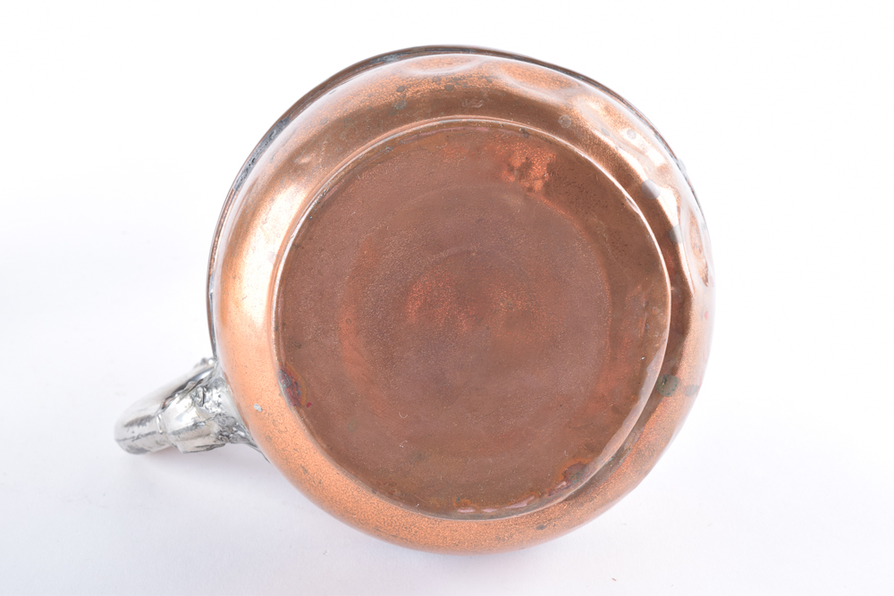 Copper and Silver Tone Coffee and Tea Kettles