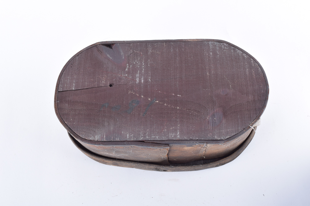 Antique Leather and Wood Shaker Style Boxes