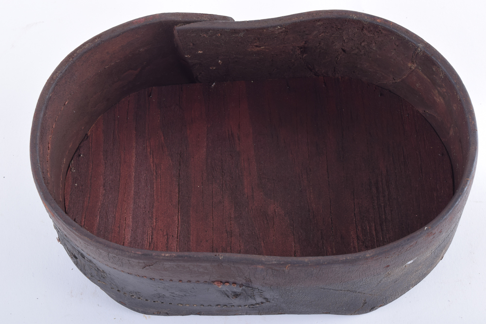 Antique Leather and Wood Shaker Style Boxes