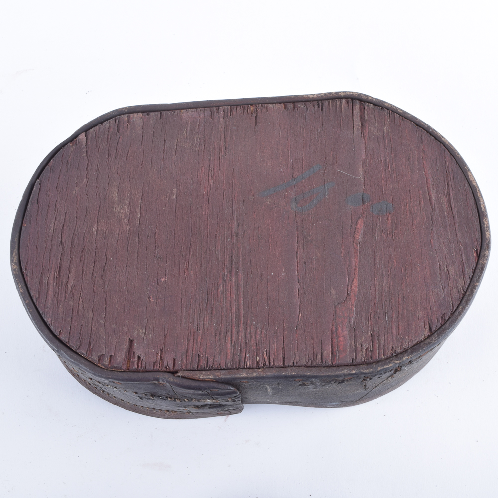Antique Leather and Wood Shaker Style Boxes
