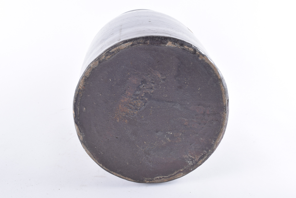 Antique Brown Stoneware Canning Jar