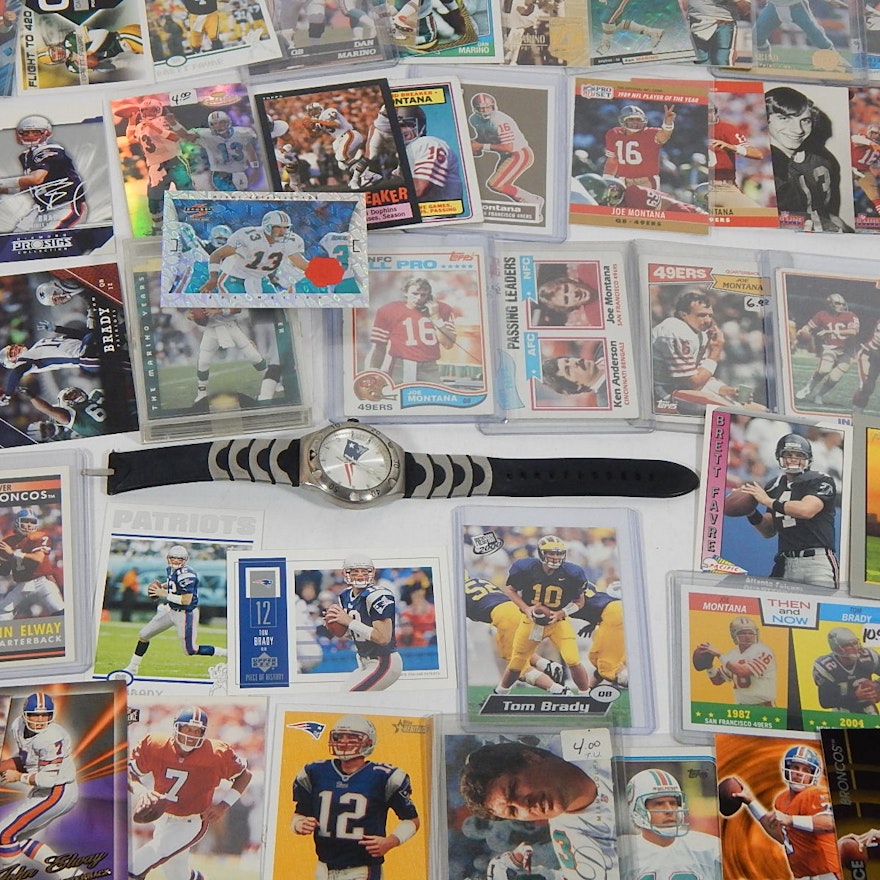 Star, Hall of Fame Football Quarterback Card Collection