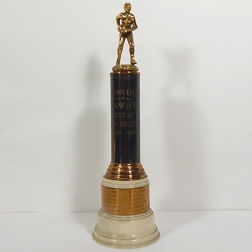 1947 - 1948 Newport Church Basketball League Trophy