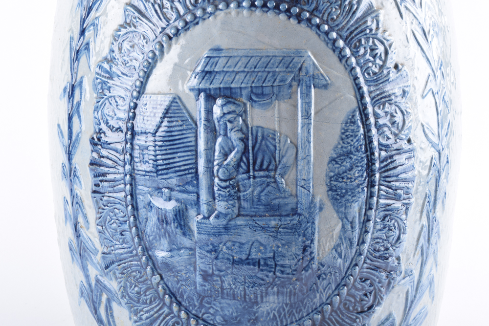 Vintage Stoneware Belknap Hardware Water Cooler