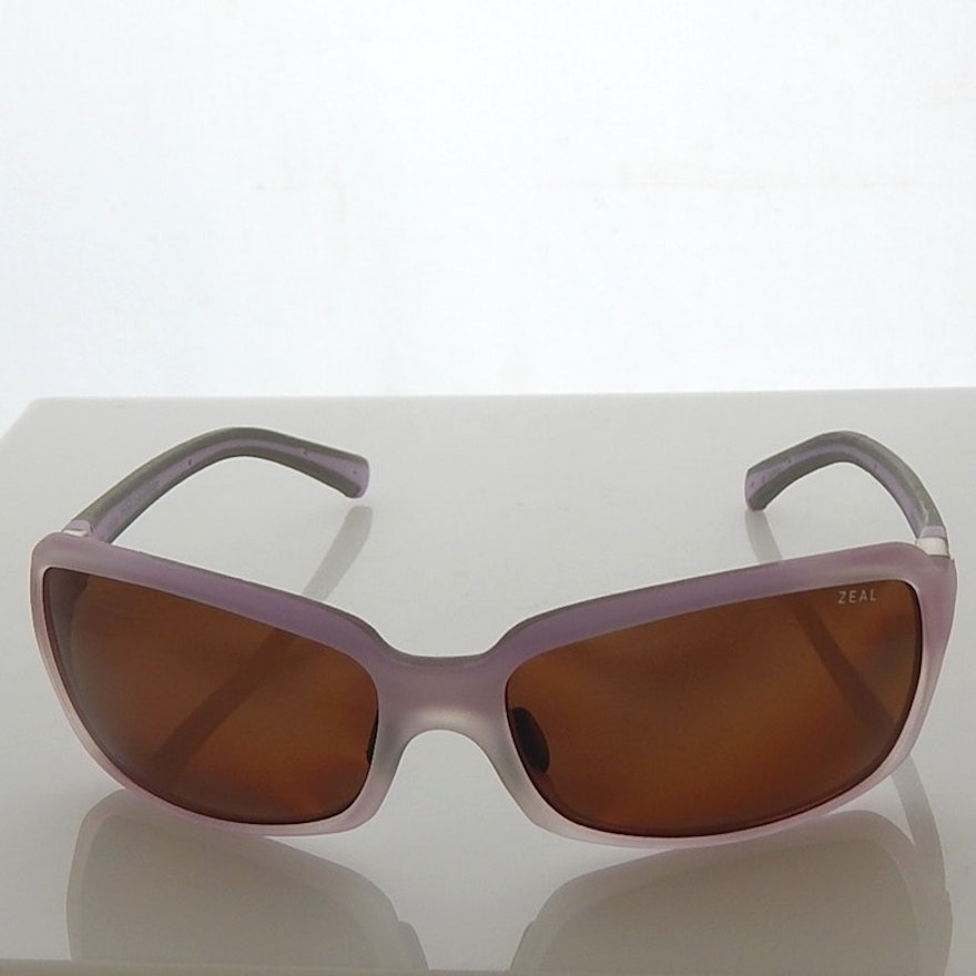 Zeal Lavender and Gray Zeta Polarized Sunglasses