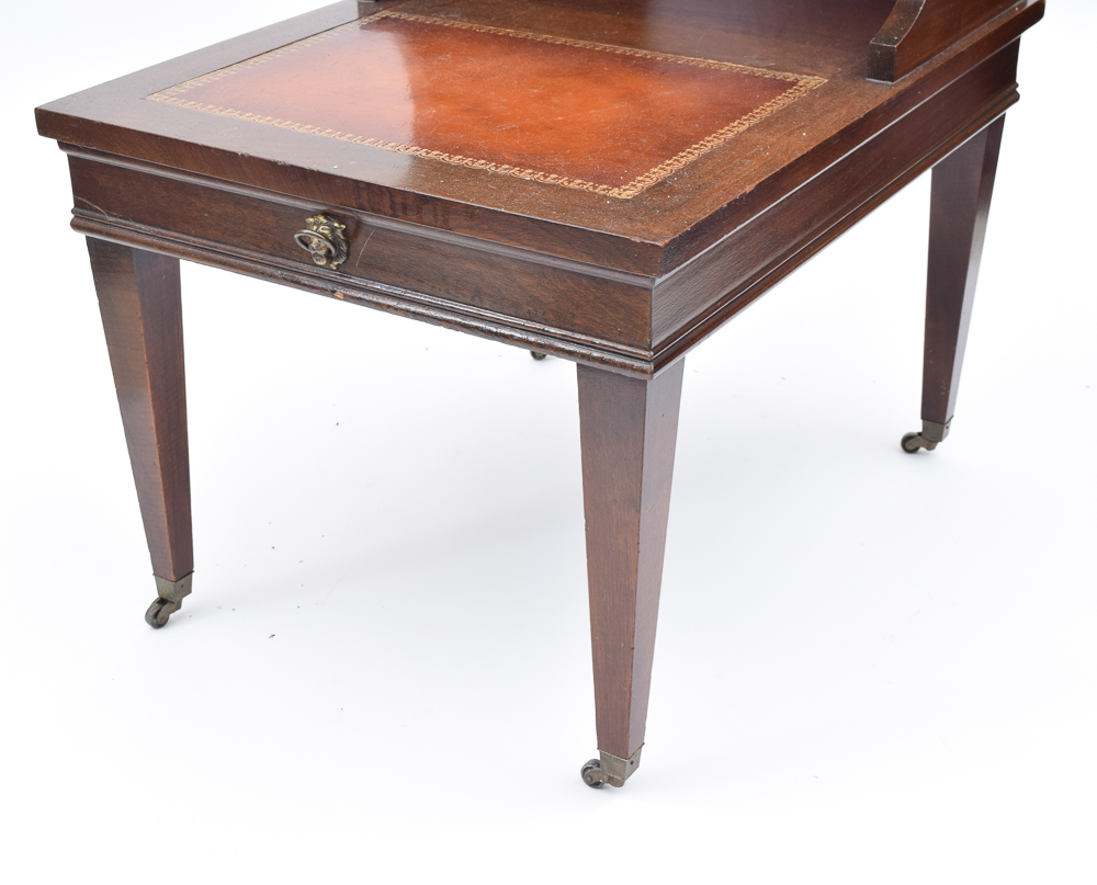 Vintage Mahogany Step Back End Tables