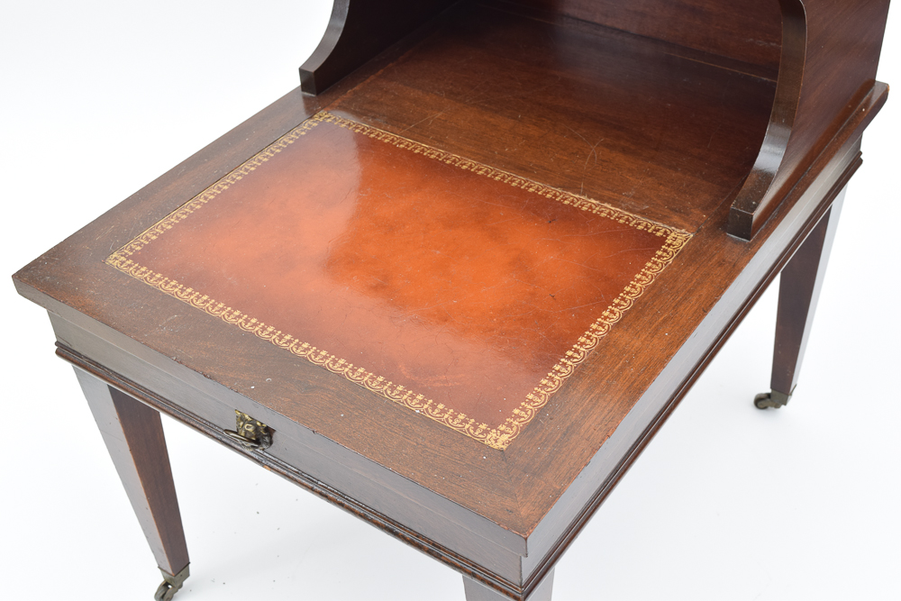 Vintage Mahogany Step Back End Tables