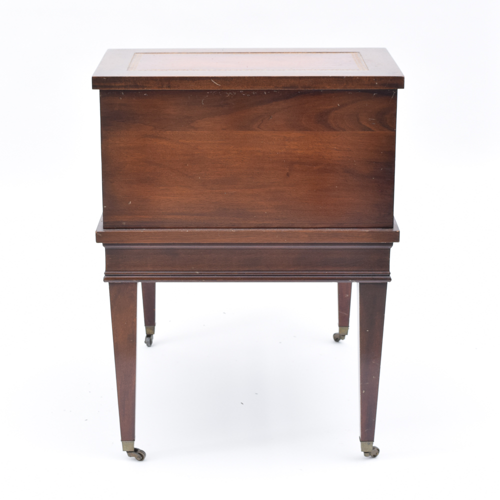 Vintage Mahogany Step Back End Tables