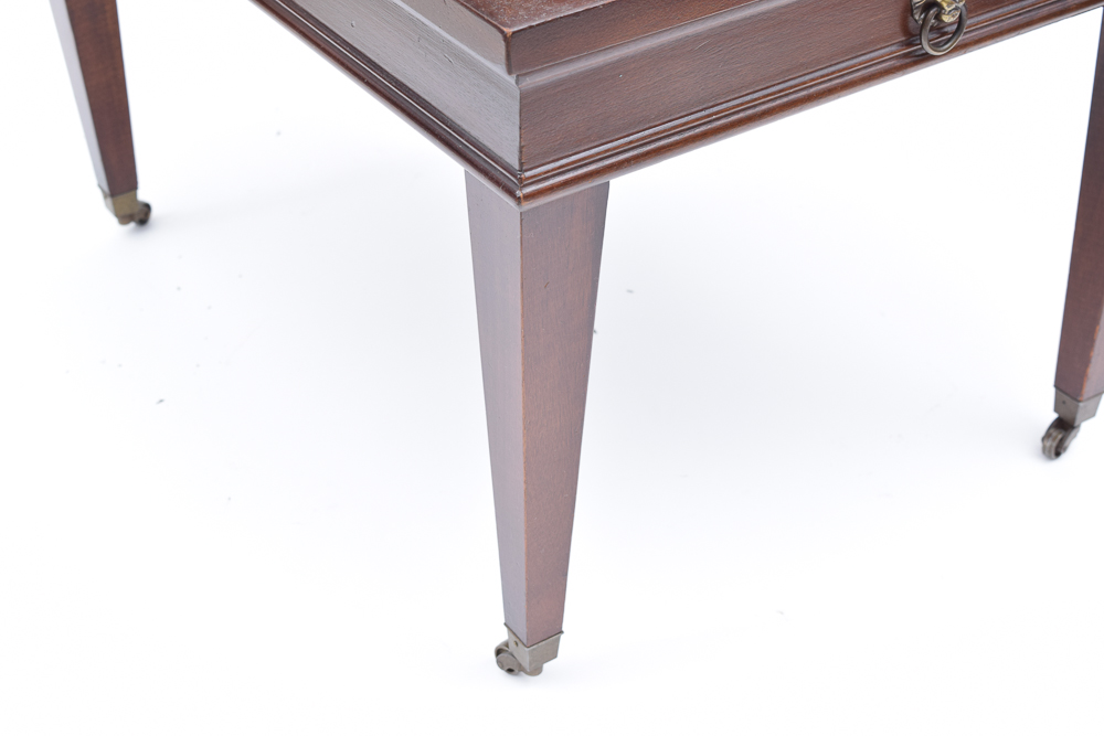 Vintage Mahogany Step Back End Tables