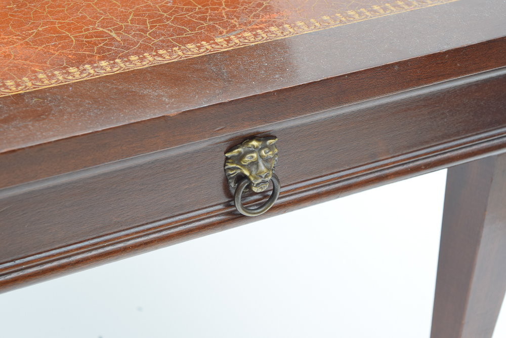 Vintage Mahogany Step Back End Tables