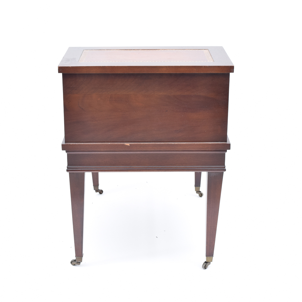 Vintage Mahogany Step Back End Tables