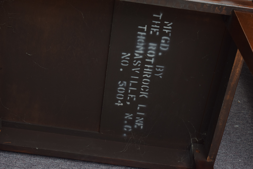 Vintage Mahogany Step Back End Tables