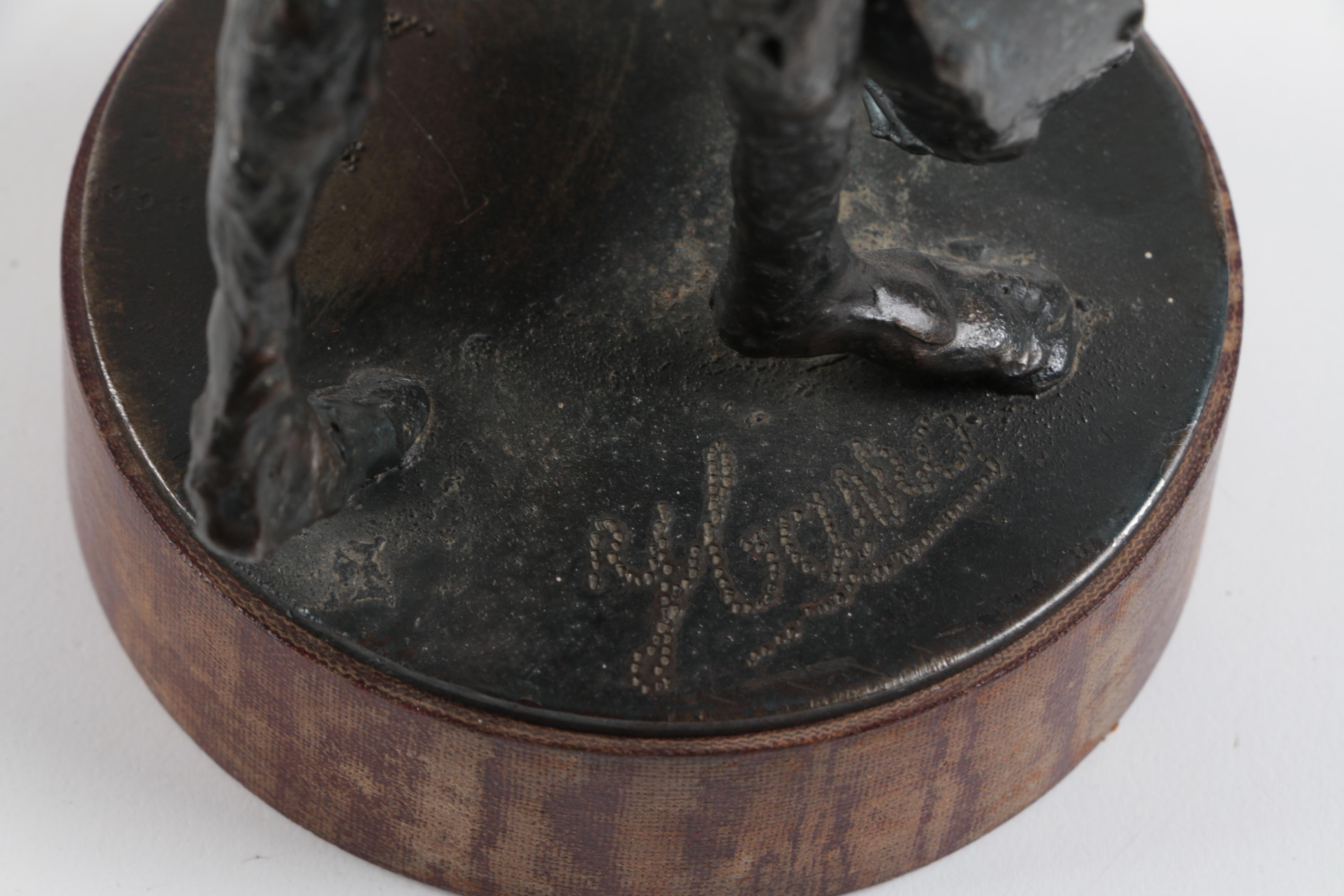 Simon Ybarra 1966 Iron Sculpture of a Cellist