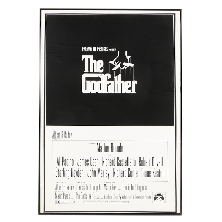 Offset Lithograph on Paper of "The Godfather" Film Poster