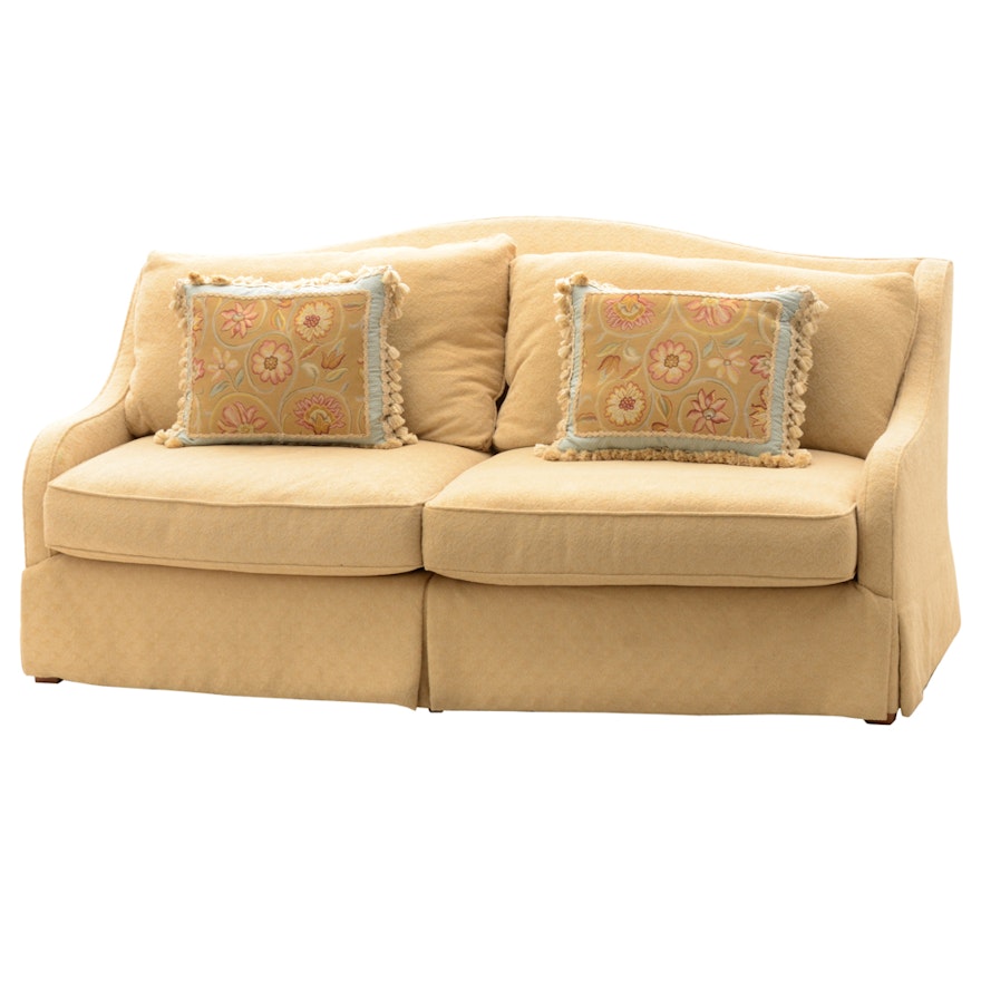 Tan Upholstered Loveseat by Pearson Furniture Company