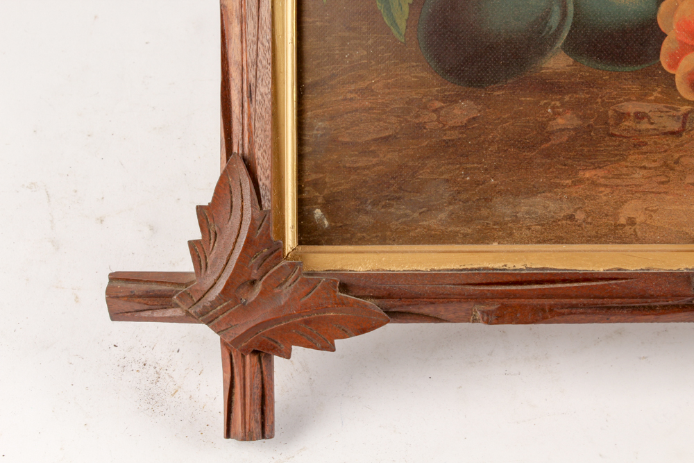 Vintage Prints and Cross-Stitch in Hand-Carved Frames