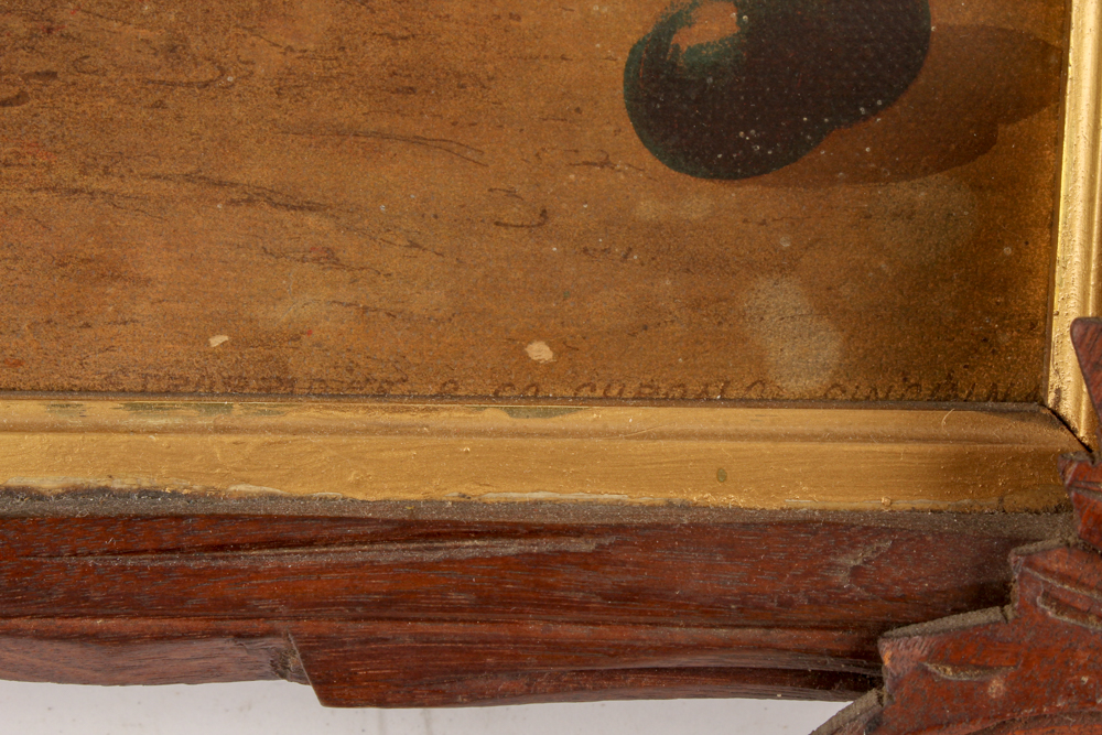 Vintage Prints and Cross-Stitch in Hand-Carved Frames