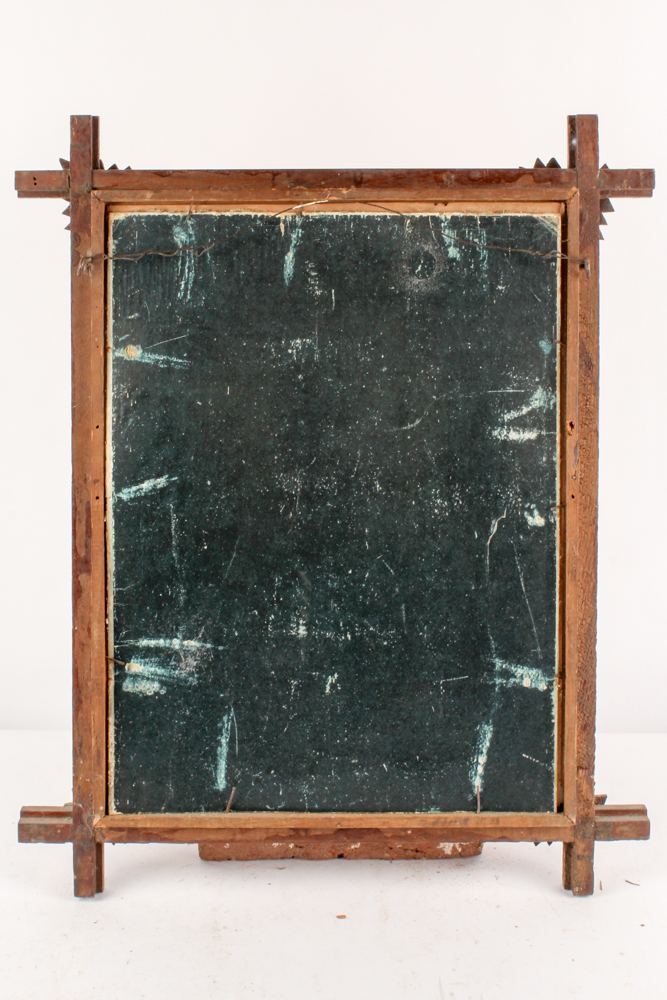 Vintage Prints and Cross-Stitch in Hand-Carved Frames