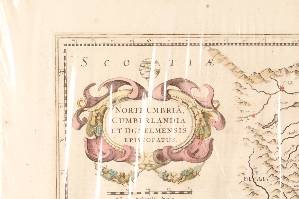 Antique Map of Northern England