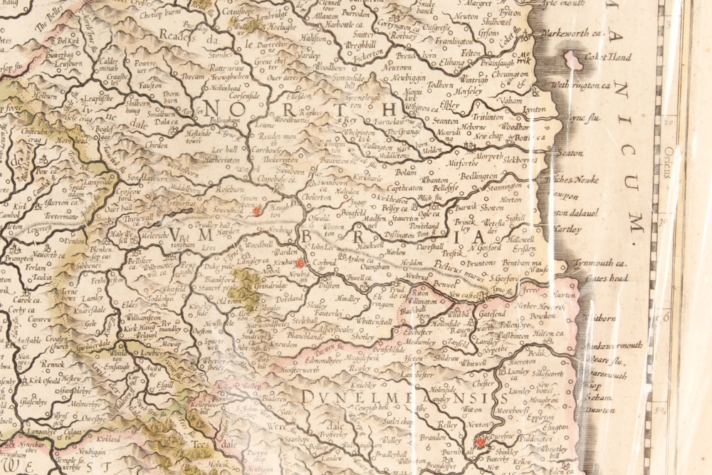 Antique Map of Northern England