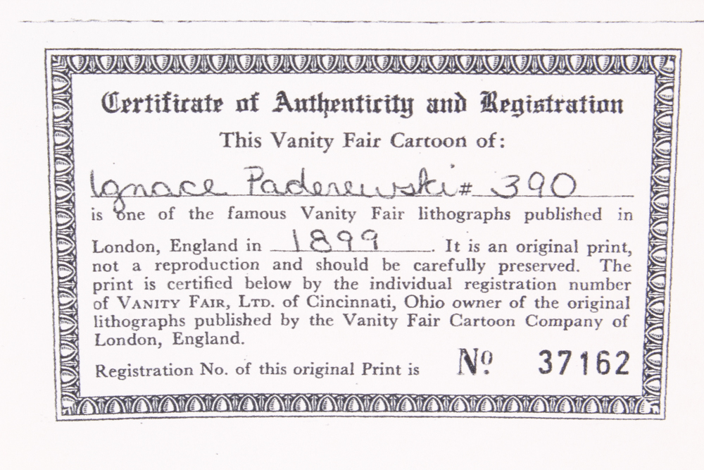 Leslie Ward "SPY" Chromolithographs on Paper from Vanity Fair