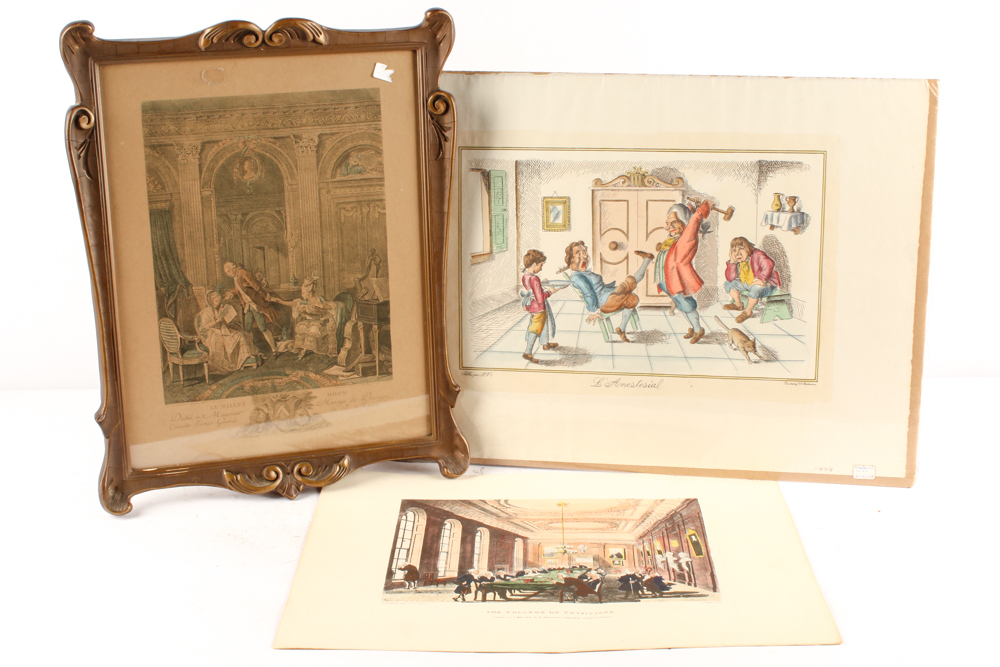 French Engravings and an English Halftone Print